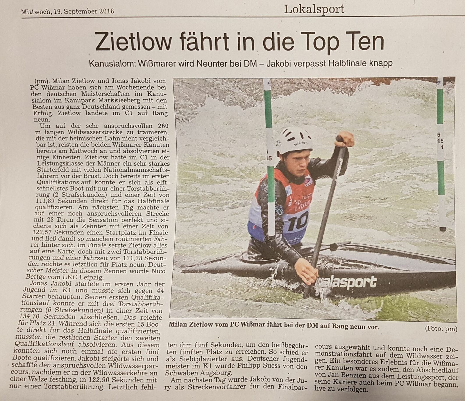 Milan Zietlow – DM Leipzig 2018