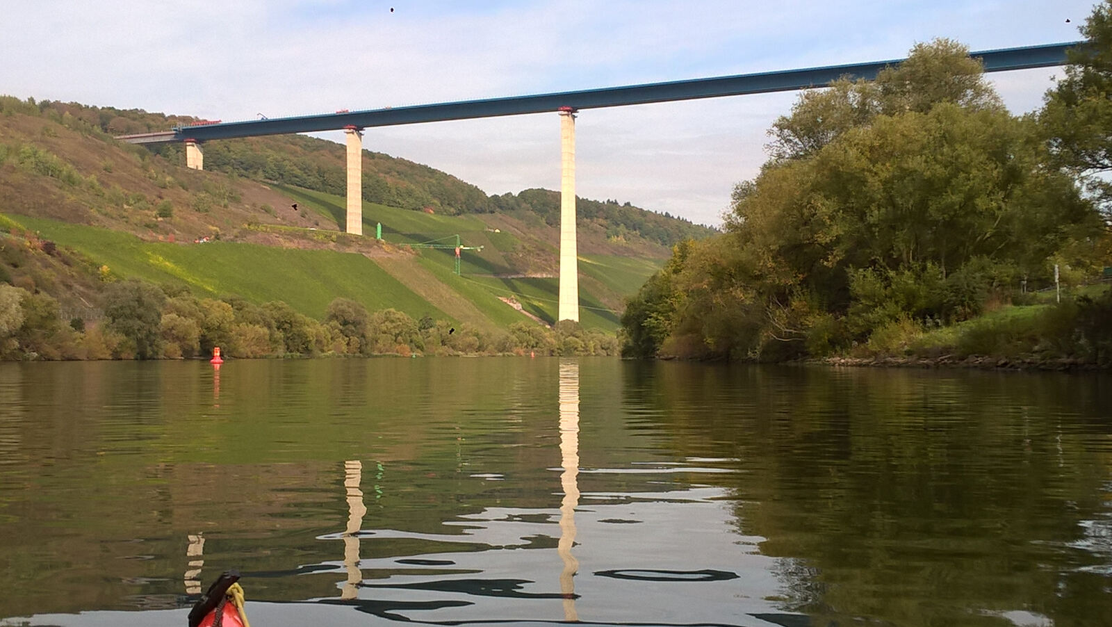 Neue Brücke über die Mosel